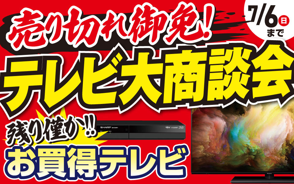 売り切れ御免！テレビ大商談会