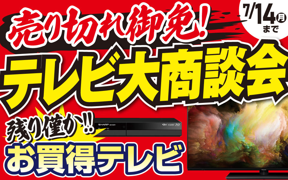 売り切れ御免！テレビ大商談会